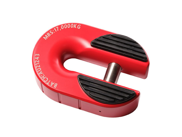 Saber OffRoad 7075 Aluminium Alloy Winch Shackle - Cerakote Red (Each) - SBR-AWSCR